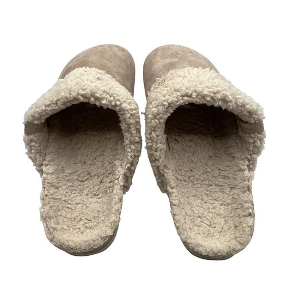 Genuins  Made In Spain Womens 8 Cozy Slides Faux Leather Fur Slip-On Flat Clogs - Picture 6 of 14